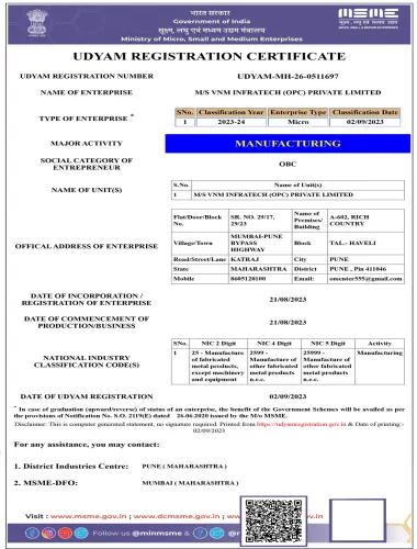 Udyam Registration Certificate